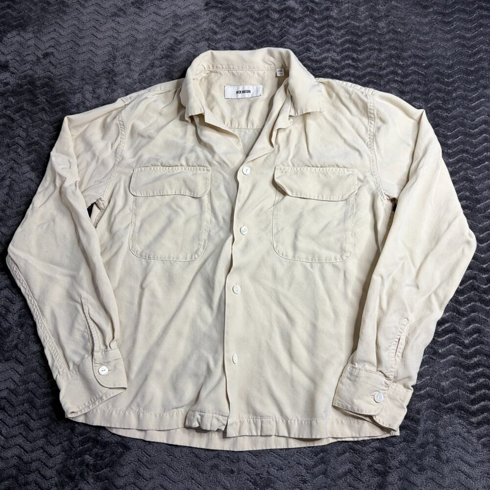 Buck Mason Women’s XSmall ivory Silken Twill Studio Shirt